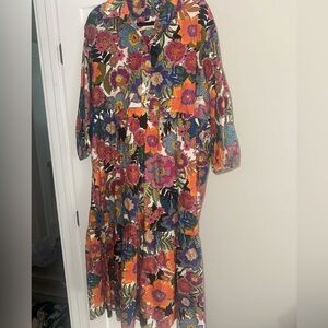 Anthropologie Floral Bettina Maxi Dress